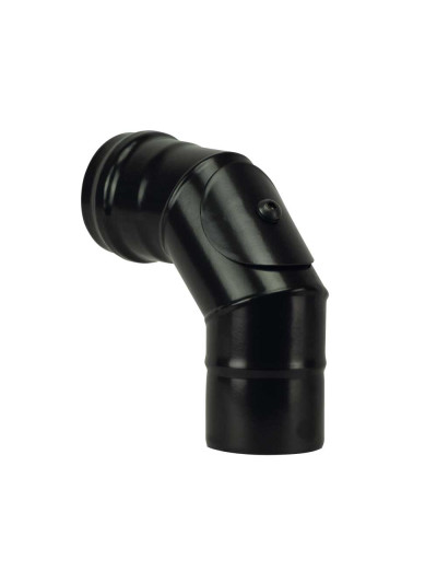 Curva 90° con ispezione stufa a pellet Save Pellet 90° DN 80 mm smaltato Nero con guarnizione
