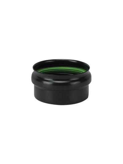 Tappo T stufa a pellet Save Pellet DN 80 mm smaltato Nero con guarnizione