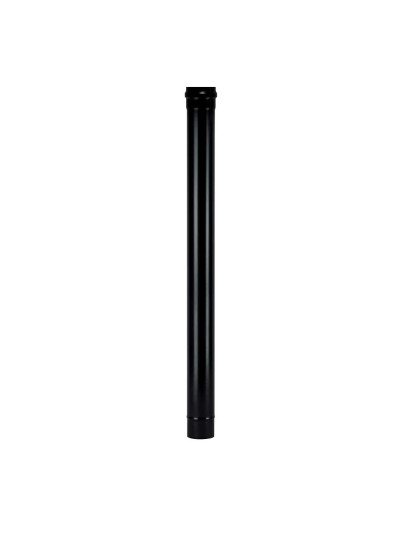 Tubo stufa a pellet Save Pellet Light DN 80 x 1000 mm smaltato Nero con guarnizione