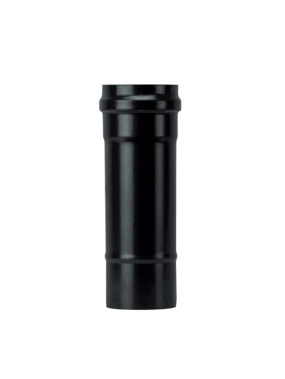 Tubo stufa a pellet Save Pellet Light DN 80 x 250 mm smaltato Nero con guarnizione