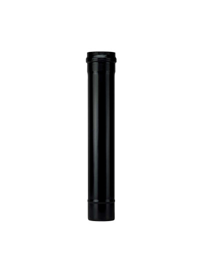 Tubo stufa a pellet Save Pellet Light DN 80 x 500 mm smaltato Nero con guarnizione